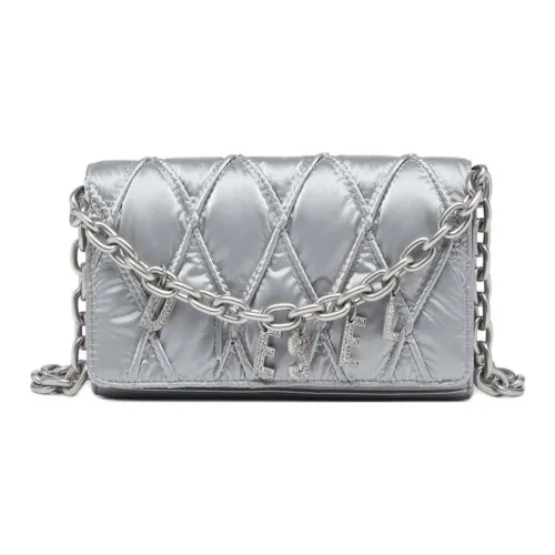 DIESEL Нейлоновая Сумка через плечо Женская Серебряная