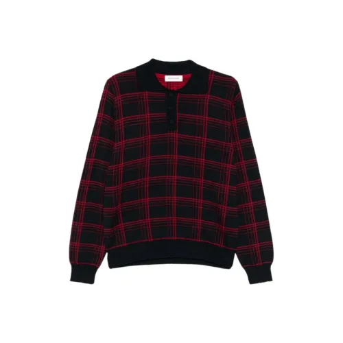 ERNEST W. BAKER Черный Красный Мужские Свитера