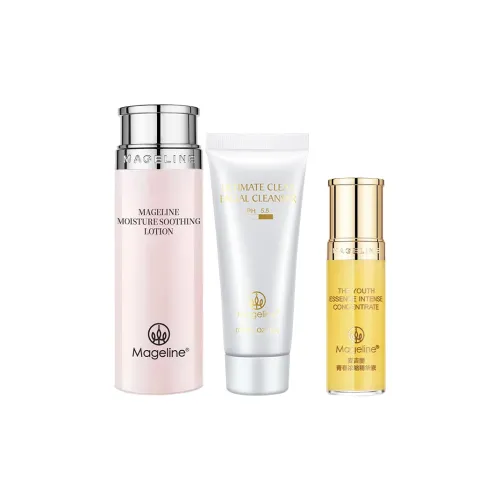MAGELINE Очищающее средство 15 г + Юность Концентрированная Эссенция 5 мл + Увлажняющий Тоник 20 мл
