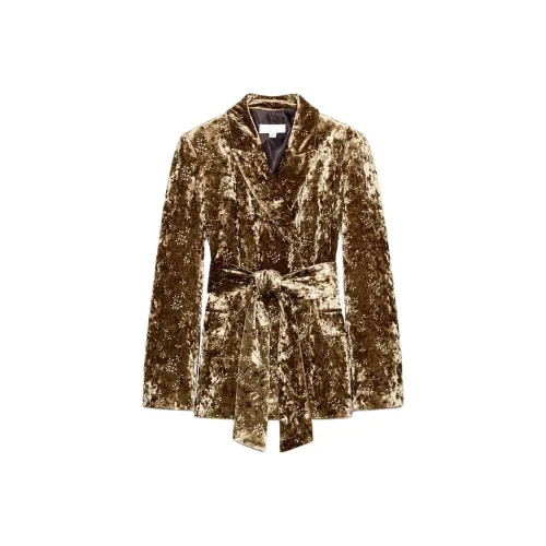 ZARA Collaboration Золотые Женские Бизнес-костюмы