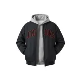 Чёрный улучшенный хлопковый пуховик