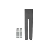 Толстые колготки среднего серого цвета + [стиль банта] светлые серые свободные носки