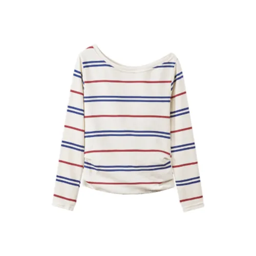 IUNOP Длинный рукав Т-рубашка Женская