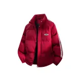 Брошь с брендом, съемная, цвета вермильон