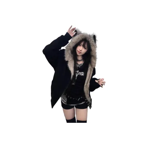 BQERTY Черное Женское Пальто