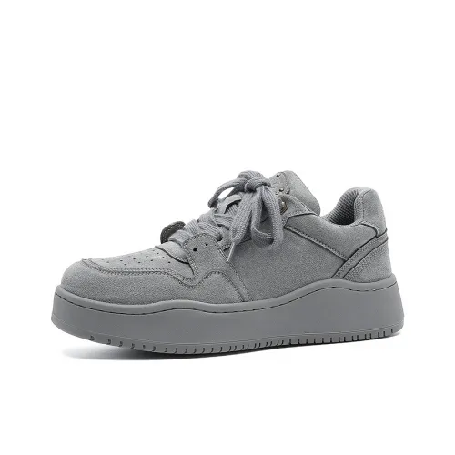 MPZY Slip-resistant Амортизация Низкие Кроссовки для скейтбординга Унисекс Серые