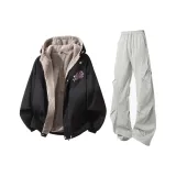 Чёрные + Светло-серые штаны