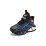 Темно-синий и оранжевый