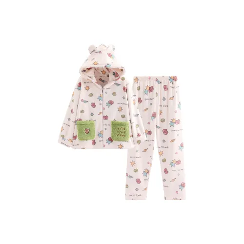 FENTENG Brown Bear Pajama Set Women's