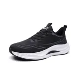 Чёрный Белый Кожаный Верх