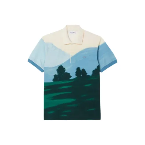 LACOSTE Collaboration Зеленый Желтый Зеленый Белый Синий Розовый 9IX Мужская Поло