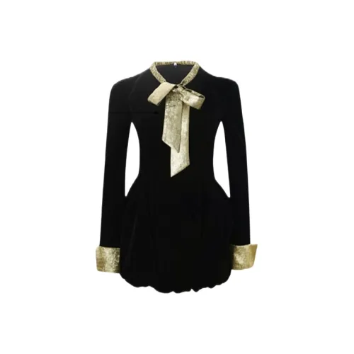 TSKIU Длинное платье с длинными рукавами женское