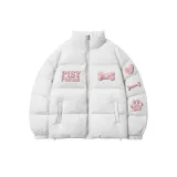 Белый, серый, вереск, [2200 пуховая куртка]