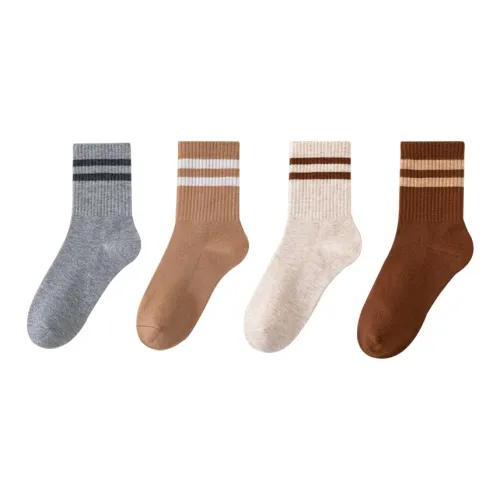 DUSHILIREN Носки Crew Женские упаковка из 4 пар
