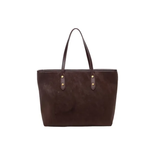 BUBM ПУ (полиуретан) Сумка-тоут Сумка через плечо Женская Кофейно-коричневая