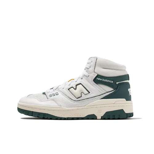 Aimé Leon Dore x New Balance NB 650 'Бирюзовый' Устойчивый к истиранию Высокий Топ Винтажные баскетбольные кроссовки Мужской Белый Синий