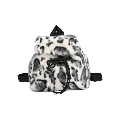 TOUTSEUL YOLO Плюшевый Рюкзак Стандартный Женский Экрю Светло-Серый Черный Хаки Коричневый