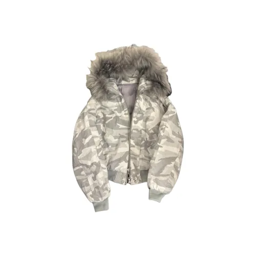 GUHUO Камуфляж Унисекс Пуховики