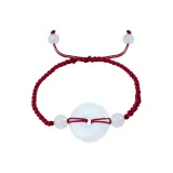 Счастливый Бусина Безопасность Пряжка [Красный]