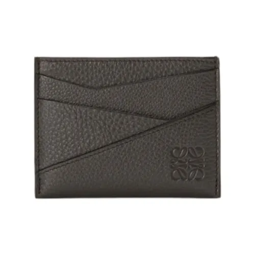 LOEWE Совместное издание Пазл Телячья кожа Картхолдер Мужской Темно-серый
