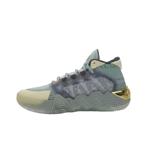 New Balance Kawhi 2 Амортизация MID Топ Баскетбольные кроссовки Серо-голубой Подростки