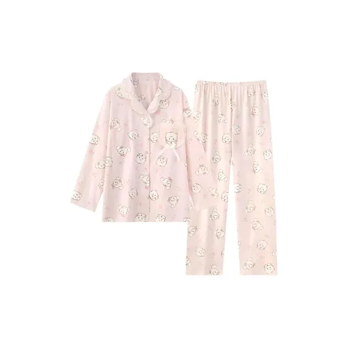 MUQINGQING Kitten Long Комплекты одежды Женские Пижамные комплекты