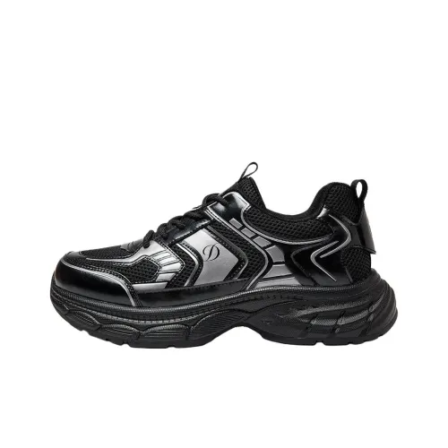 S. T.DUPONT Низкий топ Повседневная обувь Мужская Черный Серебряный