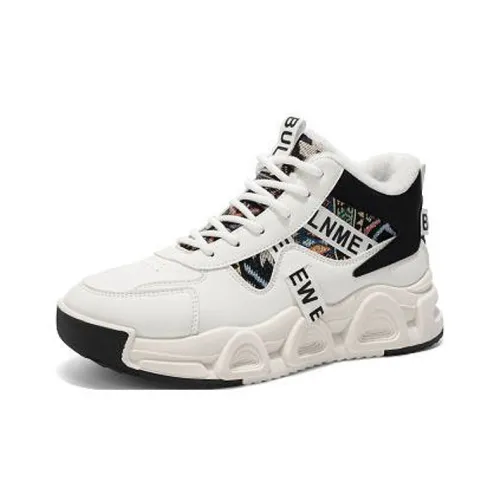 DINGGU Амортизация Покрытие Устойчивость к истиранию Противоскользящий Высокий Топ Толстая подошва Мужские кроссовки