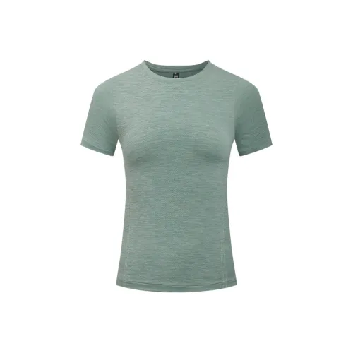 Under Armour Meridian SS25 Короткий рукав T-рубашка Женская Светлый гороховый зеленый