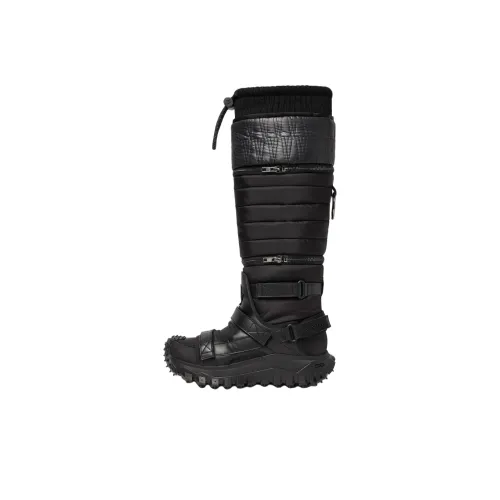 Willow Smith x MONCLER Trailgrip Zenith Высокие сапоги до колена 4,5 см женские черные