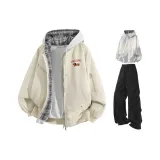 Светлый хаки + Светлый фотиния серый свитшот + Черные штаны