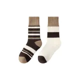 2 пачки (многоцветные полосы + бежевый с кофейным краем)