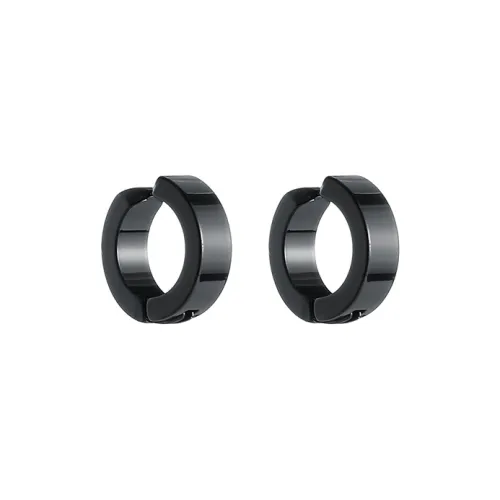 QINGYAZHUBAO Титановая сталь Нижняя заколка Серьги On Унисекс