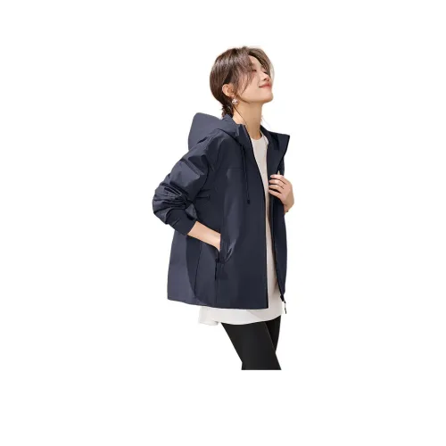 MOHANYIMEI Темно-синие женские куртки