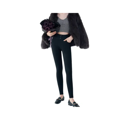 FAVMARTHA Черные Женские Леггинсы