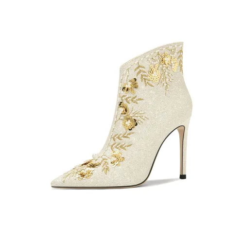 Lily Wei Sunshine Flower Language Botильоны Женские Ecru