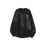 Чёрный (Жёлтая вышивка War Лошадь)