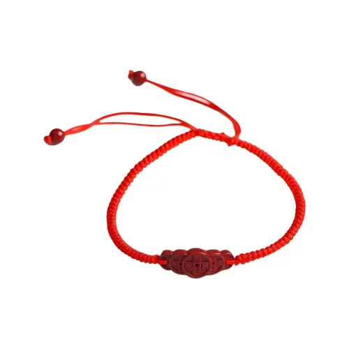 ZHENLI Реконструированный Браслет с Шнурками из Киновари Унисекс