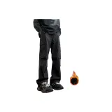 Черный с флисовой подкладкой [На открытом воздухе водонепроницаемый, увеличивает высоту и стройность]