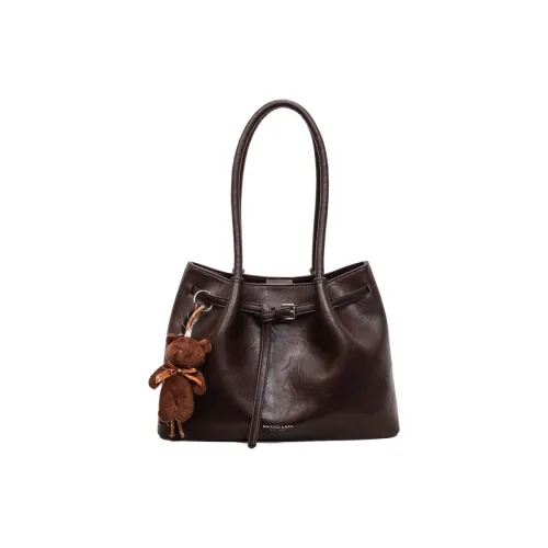 ERANGBEAR ПУ (полиуретан) Сумка-тоут Сумка через плечо Женская Кофейно-коричневый Черный