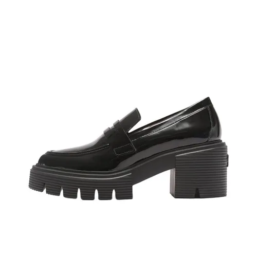 Stuart Weitzman SW Грубый каблук Лоферы Женские Черный