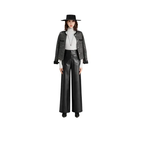 FAVMARTHA Кожаная одежда Женские штаны