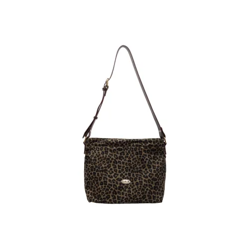 DIFFERENT FACES Ткань Сумка через плечо Стандартная Женская с леопардовым принтом