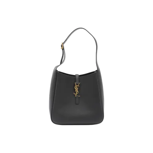 SAINT LAURENT LE5A7 Телячья кожа Одно плечо Сумка Маленькая Женская Черная