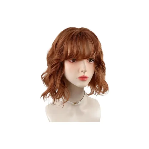 FYOSEE Японский стиль Оранжевый Коричневый Капюшон Женские Короткие волосы Кукла Интернет Знаменитость Ретро Кудрявый