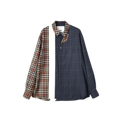 CULLNI x DAKS LONDON Fw25 Асимметричный Switching Chin TAB Рубашка Унисекс