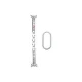 Розовый бриллиант + серебряный ромб корпус