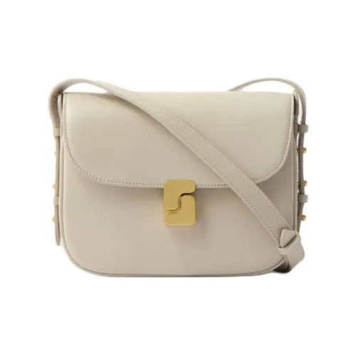 SOEUR Телячья кожа Сумка через плечо Мини Женская Бежевая