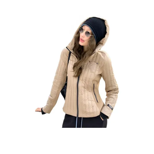 NANING9 Легкий пуховик женский хаки