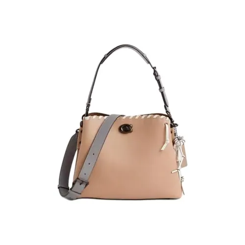 COACH Willow Полированная кожа с эффектом галечного покрытия